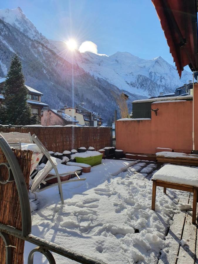 Chamonix Hyper Centre . Terrasse Vue Mont Blanc . Parking Apartment Exterior photo